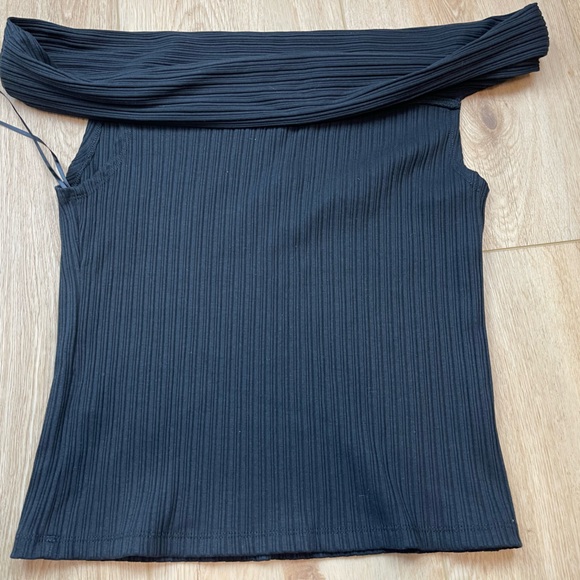 Madewell Ribbed Knit Tube Top - Size L - Black - Strapless & Stretchy - - Picture 3 of 6